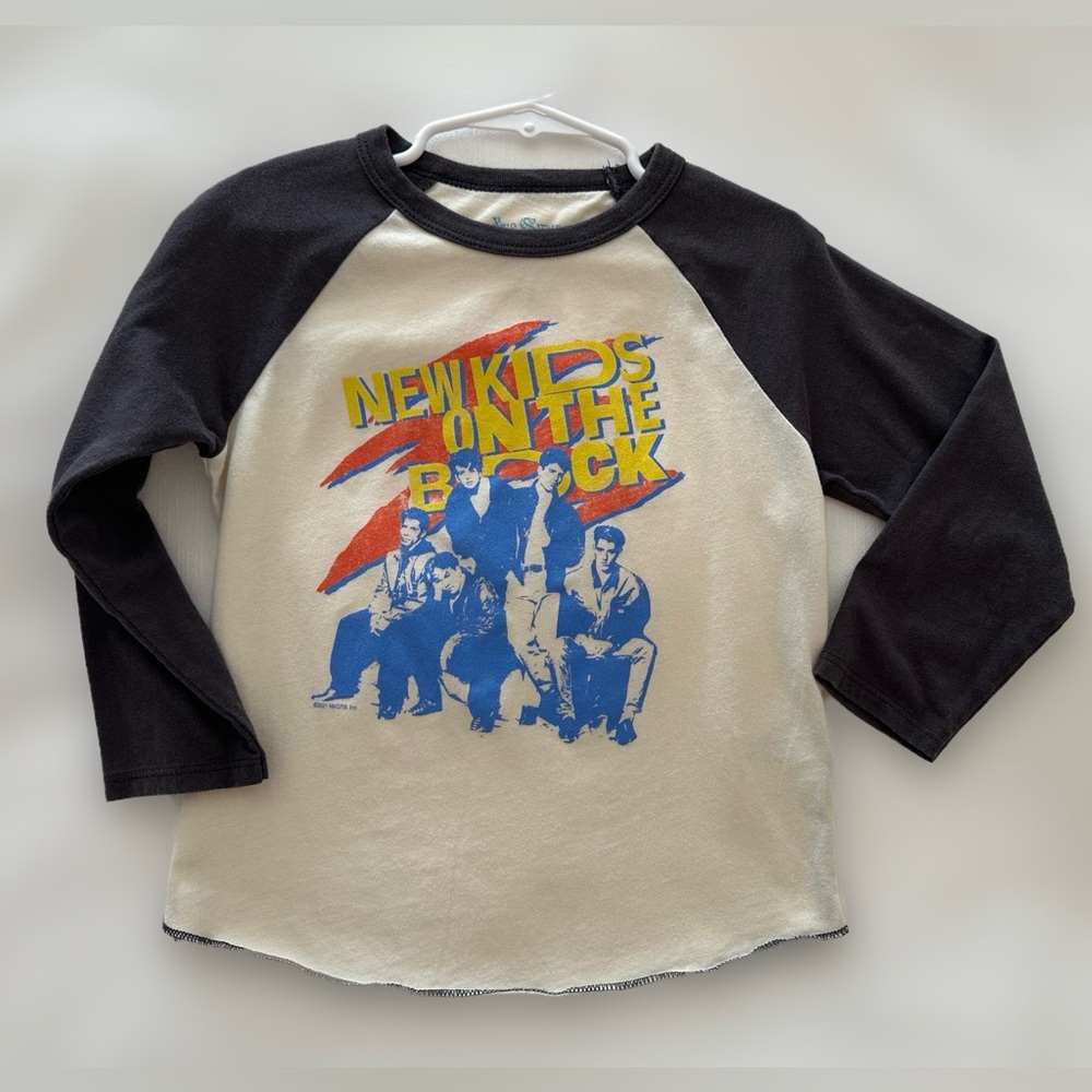 Rowdy Sprout “New Kids On The Block” Long Sleeve Raglan Tee-  Kids
